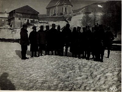 Pustertal, Exzellenz von Roth im Kreise der Bregenzer Standschützen - Offiziere. (BildID 15580449)