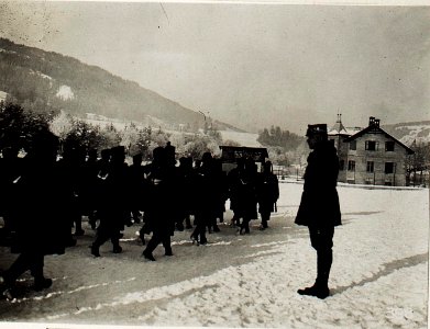 Pustertal, Standschützenbaon Bregenz in Welsberg. Defilierung. (BildID 15580414)