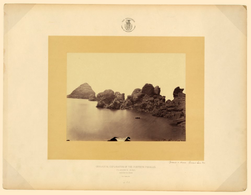 Pyramid and domes, Pyramid Lake, Nev. - T.H. O'Sullivan, phot. LCCN90711922