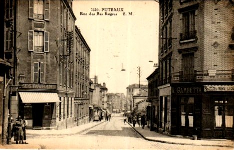 Puteaux.Rue des Bas-Rogers.Restaurant