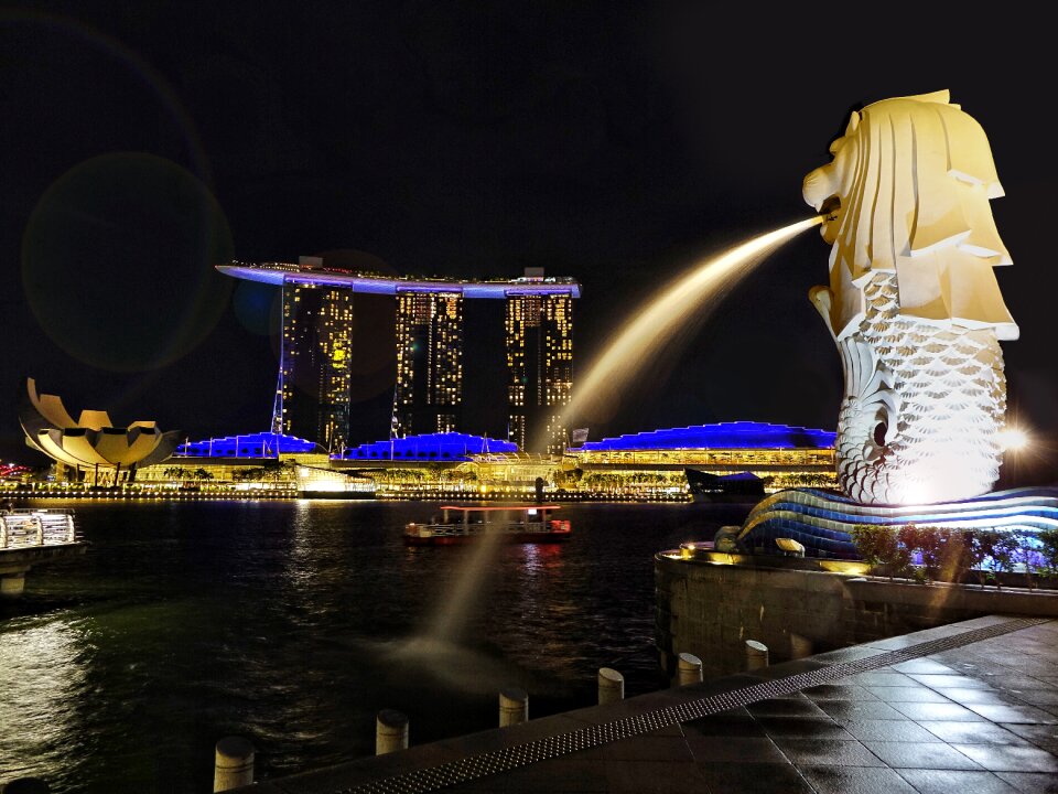 Marina bay sand tourist tourist attraction photo