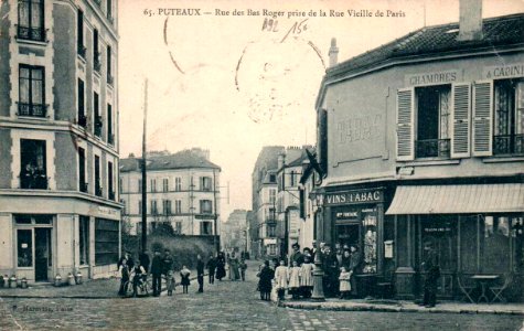 Puteaux.Rue Vieille de Paris.Rue des Bas-Rogers