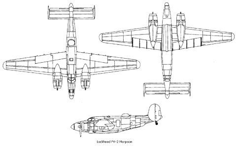 PV-2 3 view drawing photo