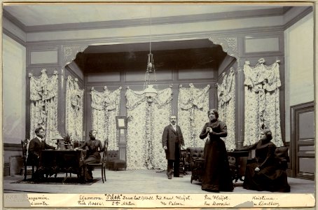 Påsk, Dramatiska teatern 1901. Föreställningsbild - SMV - H12 015
