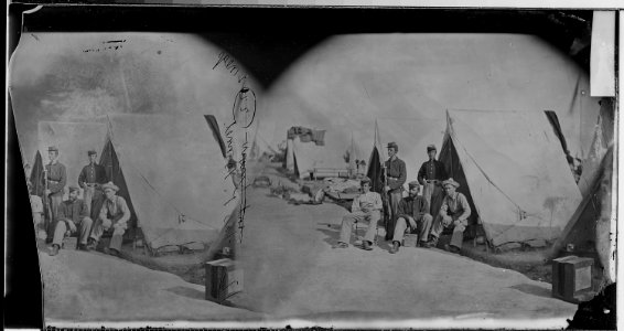 Pvt. James P. Bonnett, and group - NARA - 529655