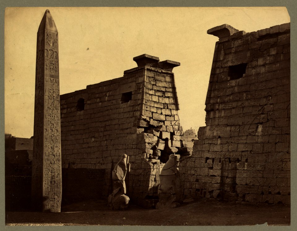 Pylon & obelisk. Luxor LCCN2004672049