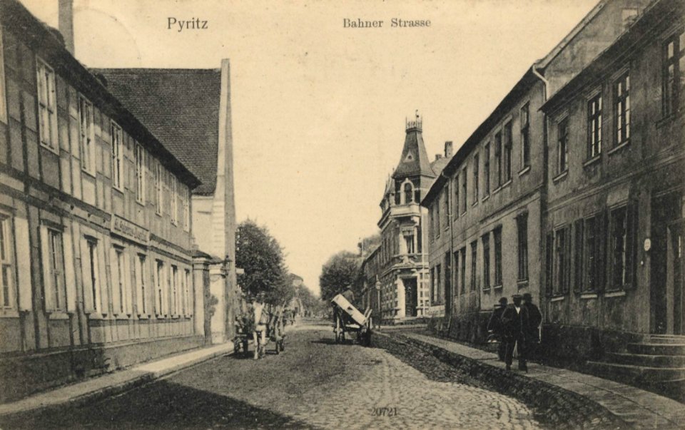 Pyritz, Pommern - Bahner Straße (Zeno Ansichtskarten)