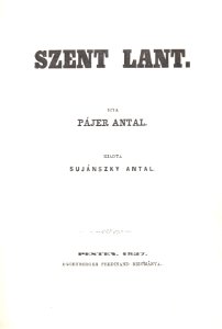 Pájer Antal Szent lant
