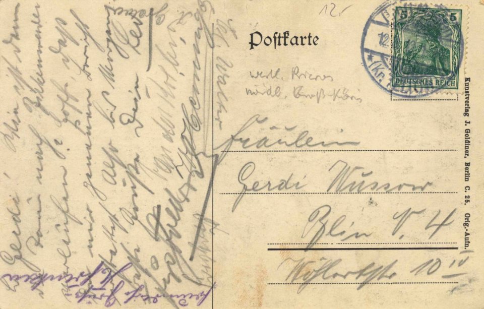 Pätz, Brandenburg - Wald (back) (Zeno Ansichtskarten)