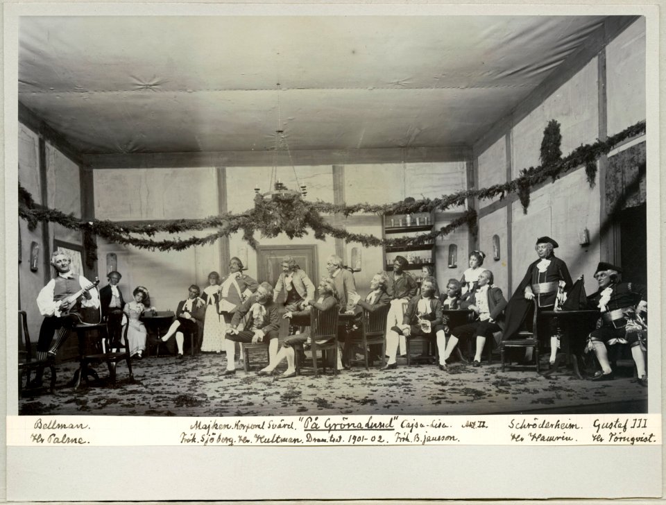 På Gröna Lund, Dramatiska teatern 1901. Föreställningsbild - SMV - H14 002