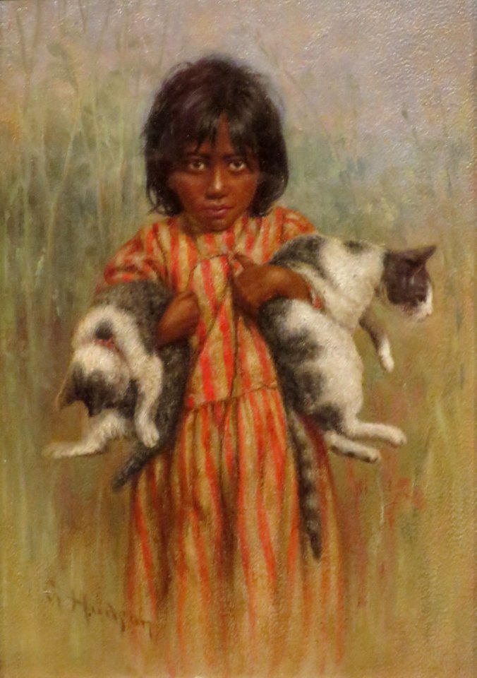 Punahele Painting -197, 8 x 5 oil on board, Grace Hudson Museum