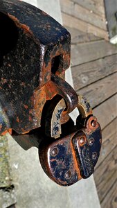 Rusted lock roundhouse photo