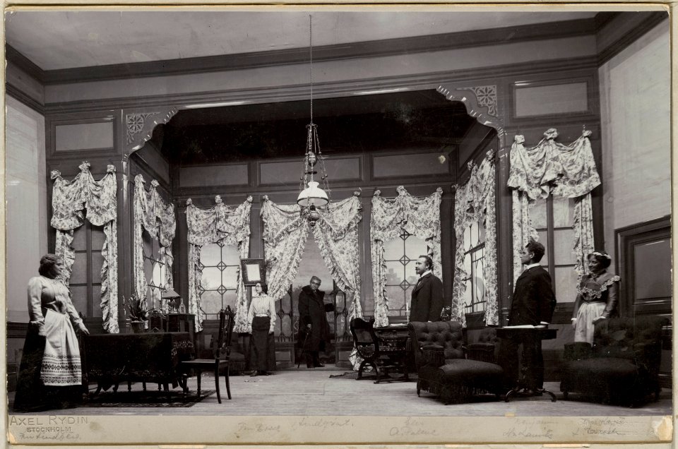 Påsk, Dramatiska teatern 1901. Föreställningsbild - SMV - H12 017