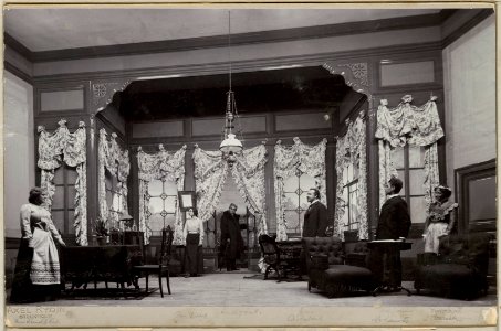 Påsk, Dramatiska teatern 1901. Föreställningsbild - SMV - H12 017