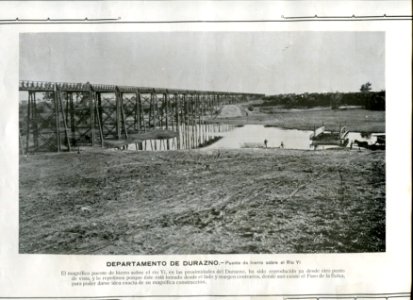 Puente de hierro sobre el Río Yí - Paso de la Balsa - Durazno