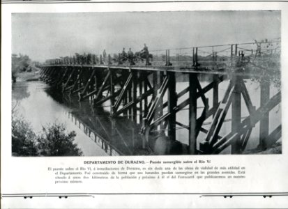 Puente sumergible sobre el Río Rí - Durazno