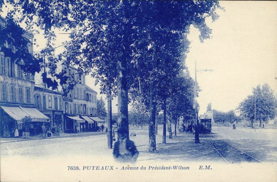 Puteaux.Avenue du Général-de-Gaulle.Avenue du Président-Wilson