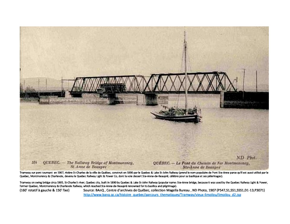 QLSJR Pont-tournant vers 1907