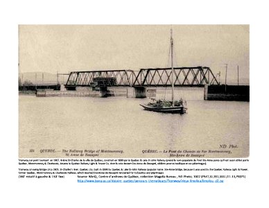QLSJR Pont-tournant vers 1907