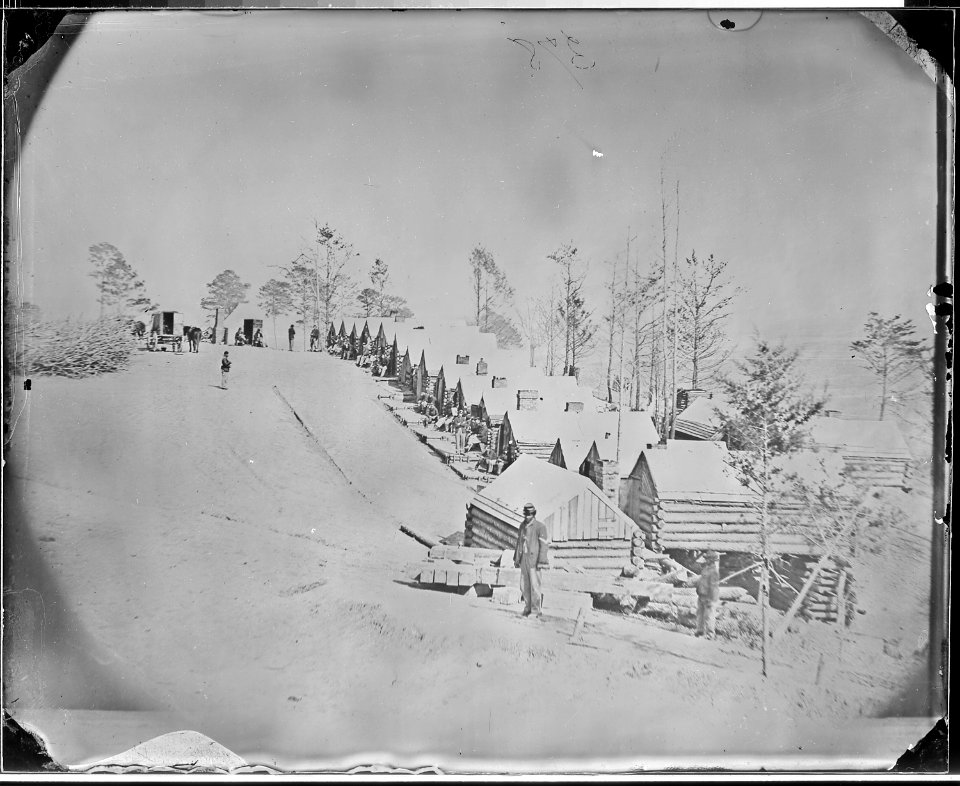 Quarters near Fort Brady, Petersburg Lines, Va - NARA - 524798