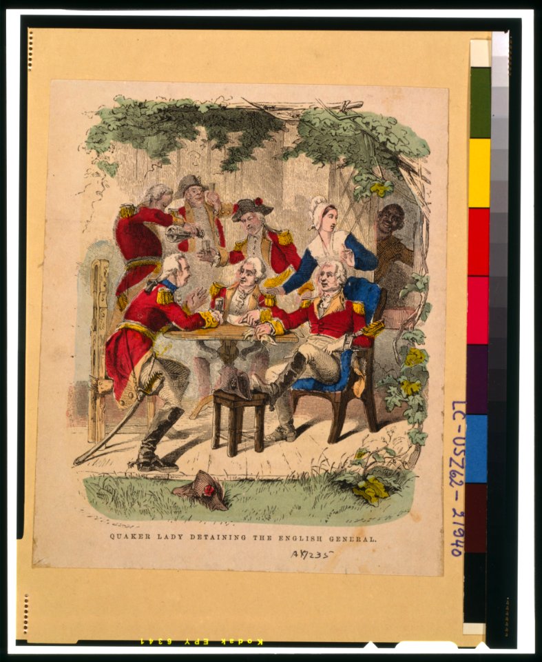 Quaker lady detaining the English general LCCN99403353