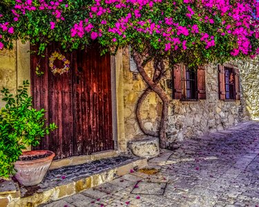 Traditional exterior stone built photo