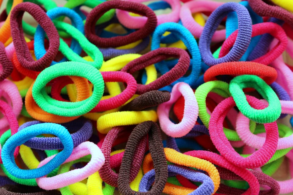 For hair elastic girls