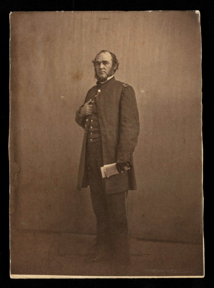 Quartermaster General Montgomery C. Meigs of U.S. Army General Staff in uniform, holding papers LCCN2005677228