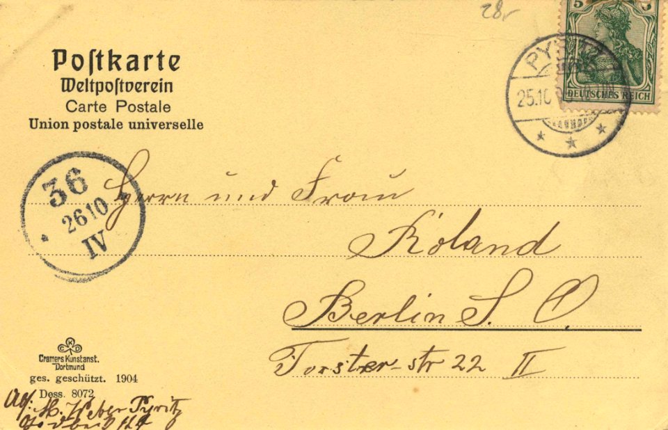 Pyritz, Pommern - Präparandenanstalt (back) (Zeno Ansichtskarten)