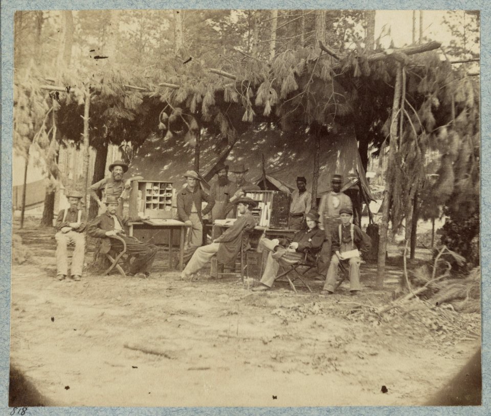 Quarters of Chief Ambulance Officer, 9th Corps in front of Petersburg, Va LCCN2012649232