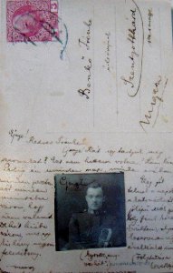 Pável Ágoston képeslapja feleségének