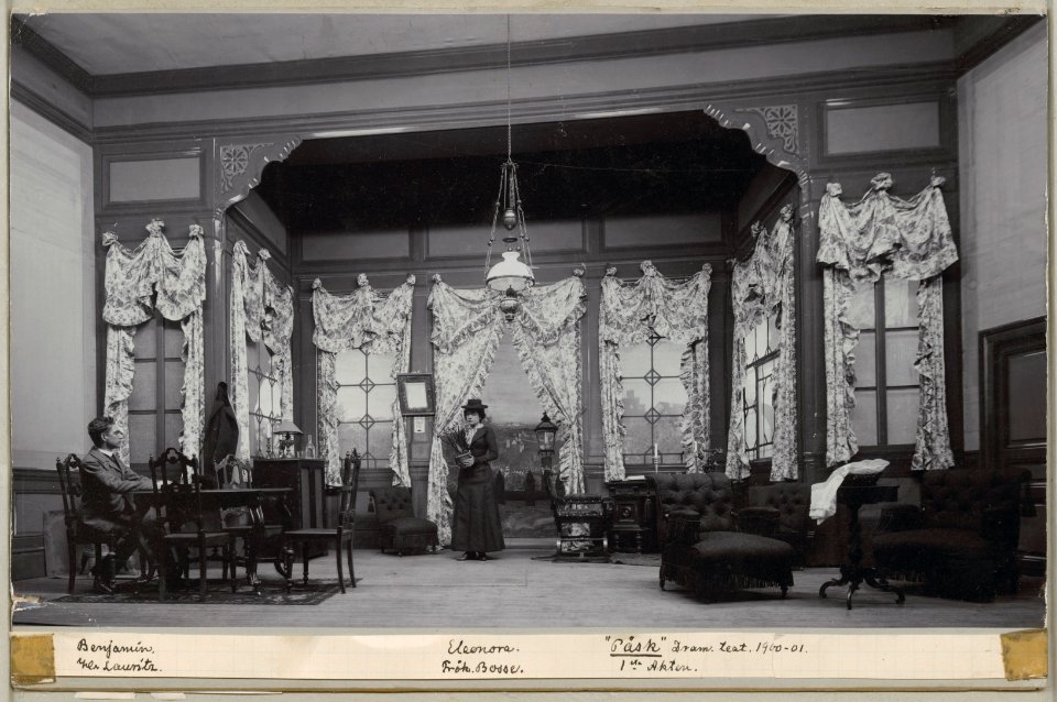 Påsk, Dramatiska teatern 1901. Föreställningsbild - SMV - H12 018