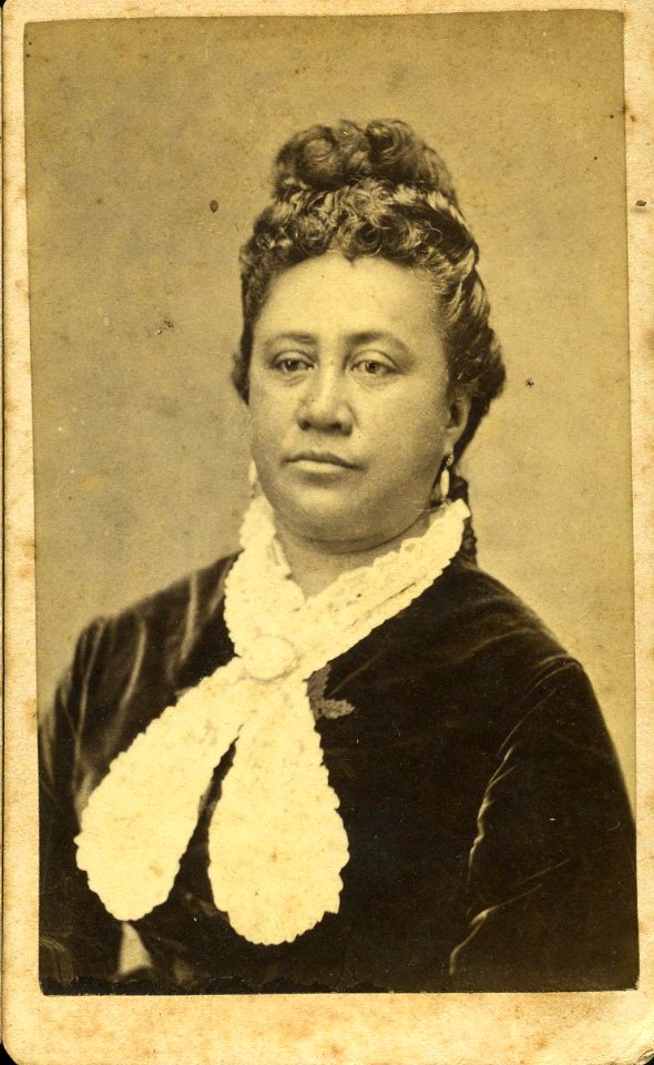 Queen Kapiolani, photograph by J. J. Williams, Manu Antiques