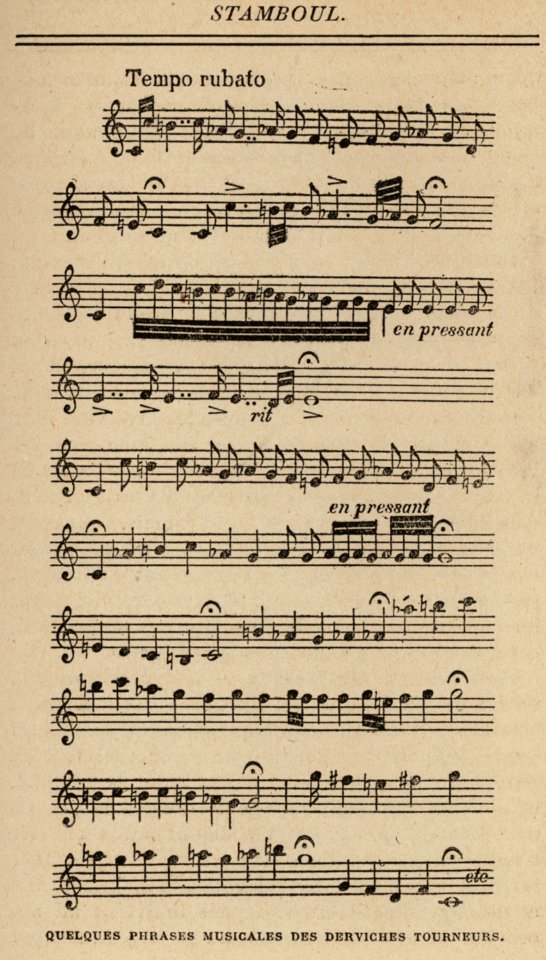 Quelques phrases musicales des derviches tourneurs - Launay Louis De - 1913
