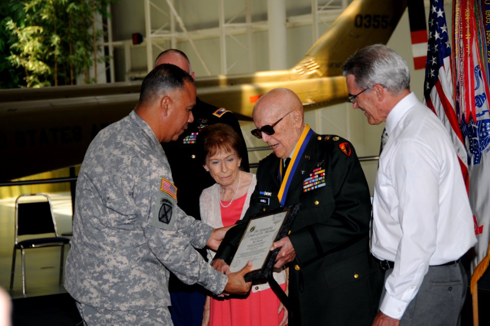 Quad A inducts veteran into Order of St. Michael (7825261708)