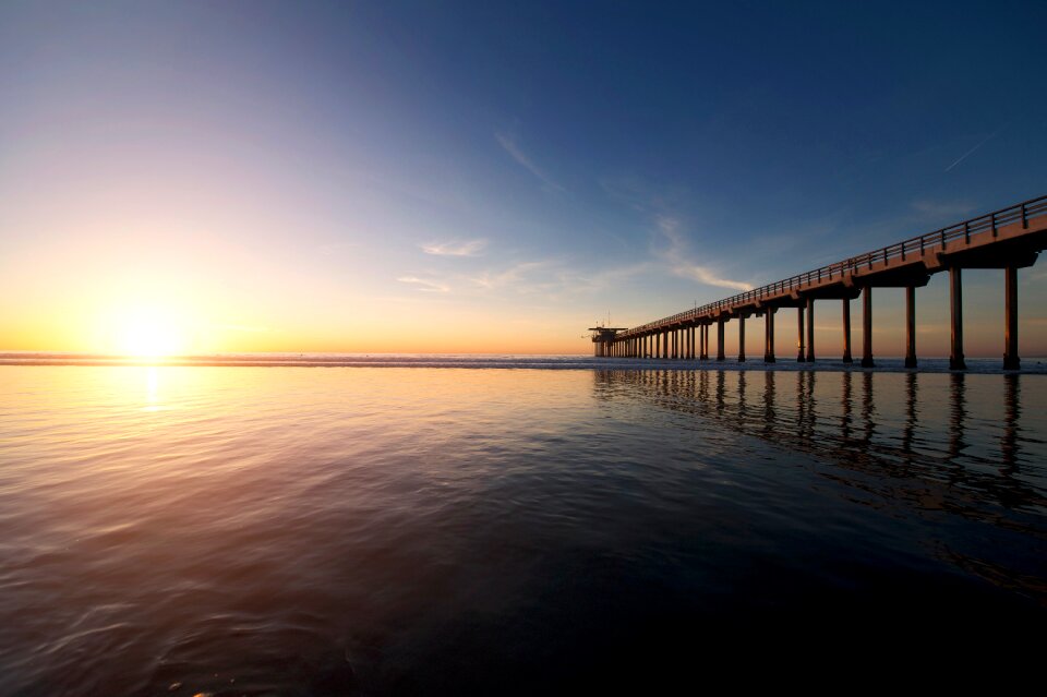 Sand dock bridge