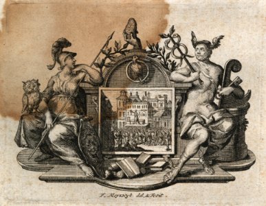 Quintilian, Institutio oratoria ed. Burman (Leiden 1720), title page, detail