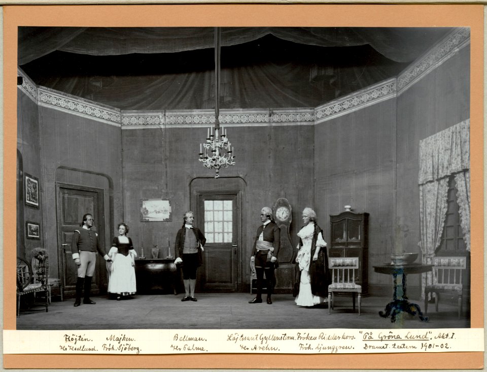 På Gröna Lund, Dramatiska teatern 1901. Föreställningsbild - SMV - H14 001