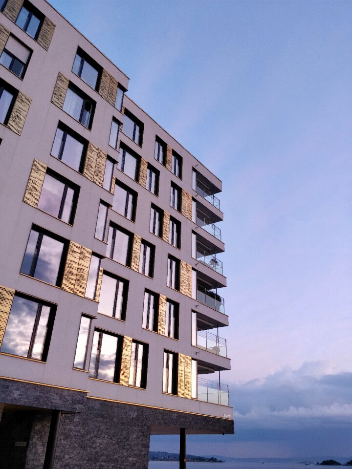 Modern house balcony