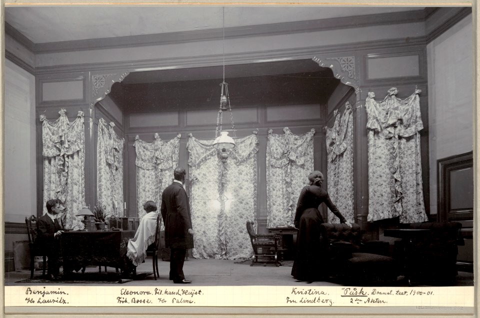 Påsk, Dramatiska teatern 1901. Föreställningsbild - SMV - H12 016
