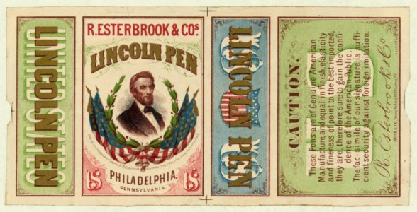 R. Esterbrook & Cos. Lincoln Pen, Philadelphia, Pennsylvania LCCN2009630145