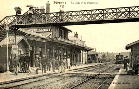Péronne-Flamicourt (80), l'ancienne gare