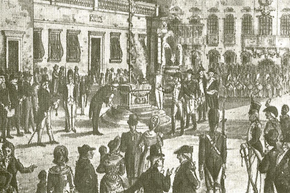 Quatorze Juillet, Piazza San Giorgio, Valletta (detail)