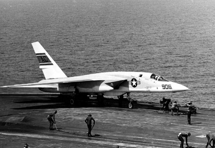 RA-5C of RVAH-9 on USS Ranger (CVA-61) in March 1966