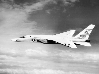 RA-5C Vigilante of RVAH-5 in flight c1966