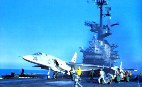 RA-5Cs of RVAH-3 on USS Coral Sea (CVA-43) 1974