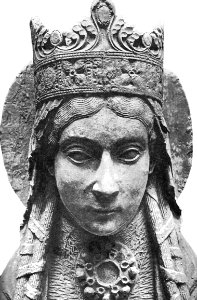 Queen from Notre-Dame de Corbeil - detail