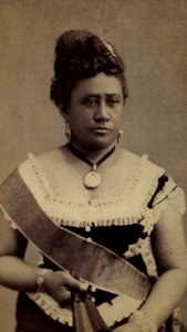 Queen Kapiolani, photograph by A. A. Montano, Mission Houses Museum Archives