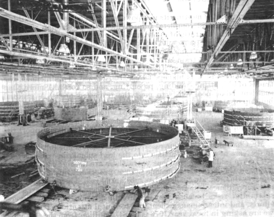 Quonset Facility Trident construction yard