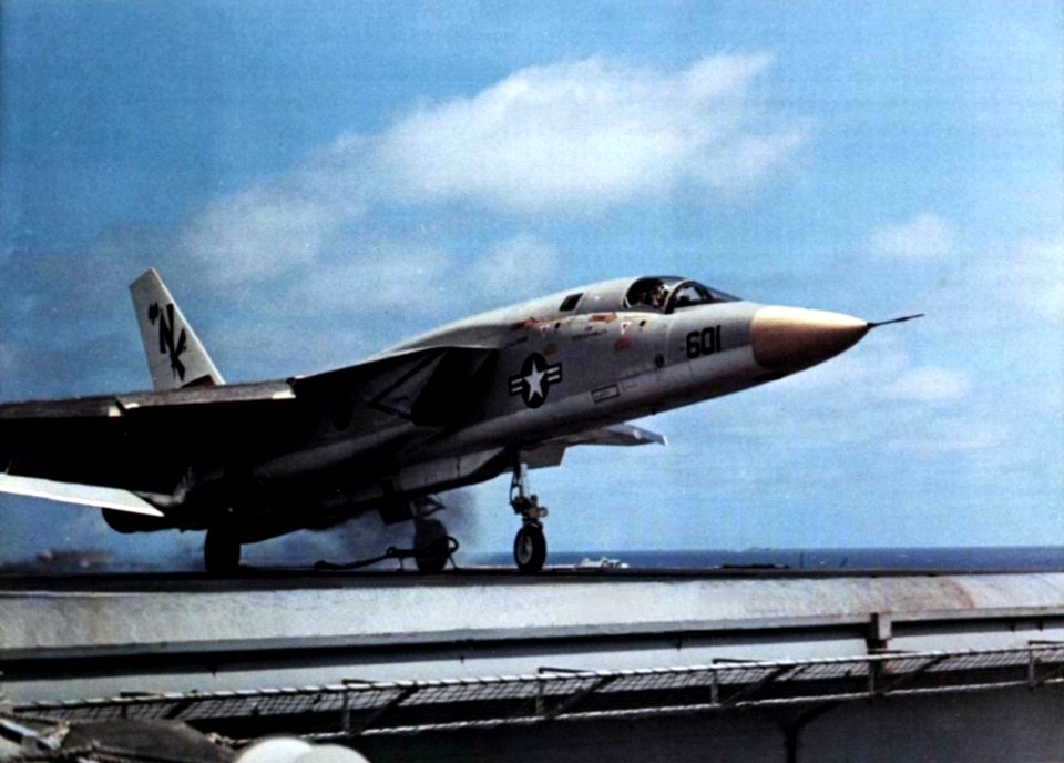 RA-5C RVAH-13 launching from USS Enterprise (CVAN-65) c1973